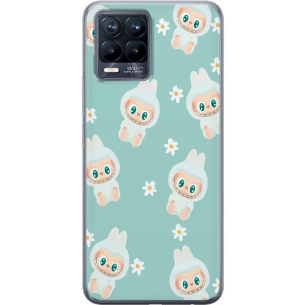 Realme 8 Läpinäkyvä kuori Labubu Candy Vibes