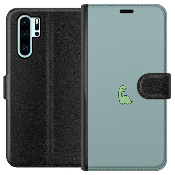 Kompatibelt Lommeboketui til Huawei P30 Pro Tiny Dino