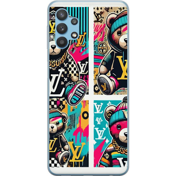 Samsung Galaxy A32 5G Läpinäkyvä kuori LV Teddy