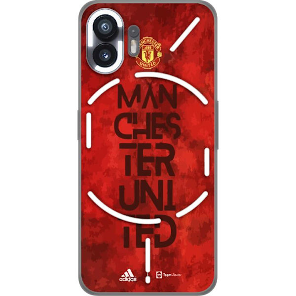 Nothing Phone (2) Gjennomsiktig deksel Manchester United FC