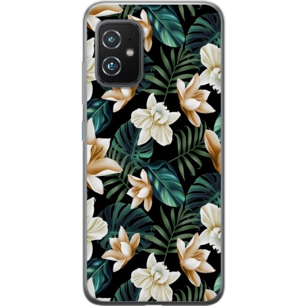 Asus Zenfone 8 Gennemsigtig cover Blomster