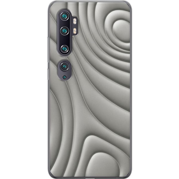 Xiaomi Mi Note 10 Läpinäkyvä kuori Hopea-aallot