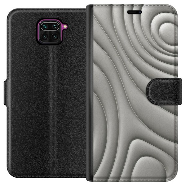 Xiaomi Redmi Note 9 Tegnebogsetui Sølvbølger