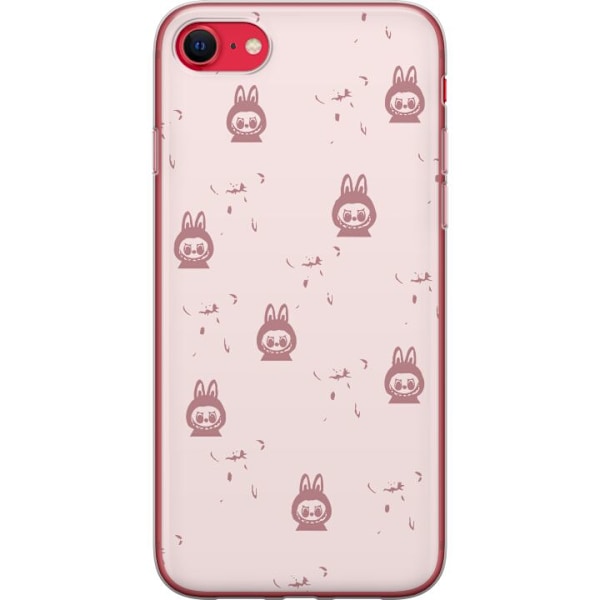 Apple iPhone 8 Genomskinligt Skal Labubu Neon Pop – Neonfär