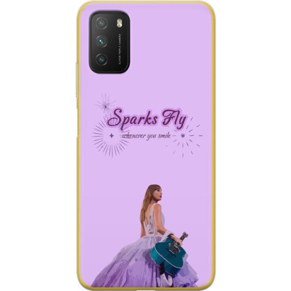Xiaomi Poco M3  Läpinäkyvä kuori Taylor Swift - Sparks Fly