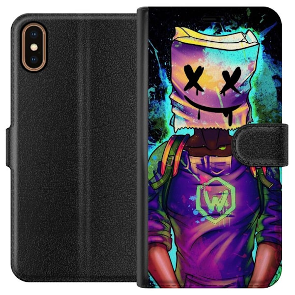 Apple iPhone X Tegnebogsetui Fortnite Marshmello
