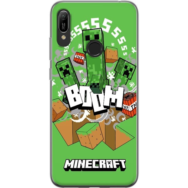 Huawei Y6 (2019) Genomskinligt Skal Minecraft Boom