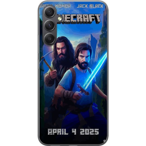 Samsung Galaxy A15 5G Läpinäkyvä kuori Minecraft-elokuva