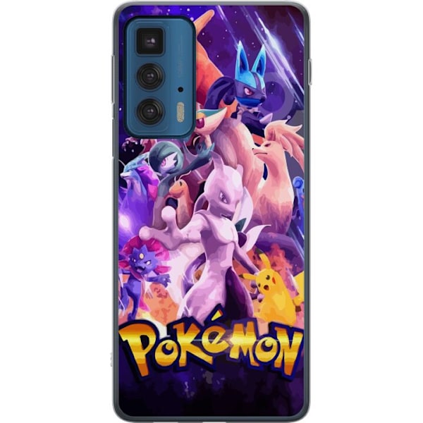 Motorola Edge 20 Pro Läpinäkyvä kuori Pokemon