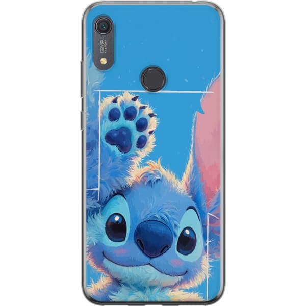 Kompatibelt Mobildeksel til Huawei Y6s (2019) Fluffig blå figur blå