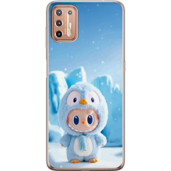 Motorola Moto G9 Plus Läpinäkyvä kuori musta ritari fortnite
