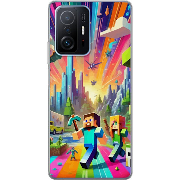 Xiaomi 11T Gennemsigtig cover Fortnite vs Minecraft