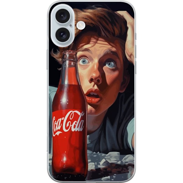 Apple iPhone 16 Plus Gennemsigtig cover Coca Cola