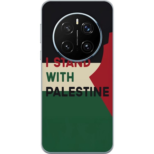 Honor Magic7 Pro Gennemsigtig cover Stå sammen med Palæstina - solidaritetsdesign med en stærk besked