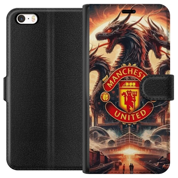 Apple iPhone SE (2016) Plånboksfodral Manchester United