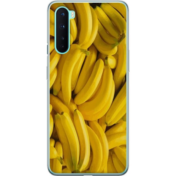 OnePlus Nord Genomskinligt Skal Banana Pattern – lekfullt mönster med gula bananer