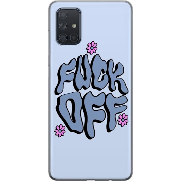 Samsung Galaxy A71 Läpinäkyvä kuori Fuck Off