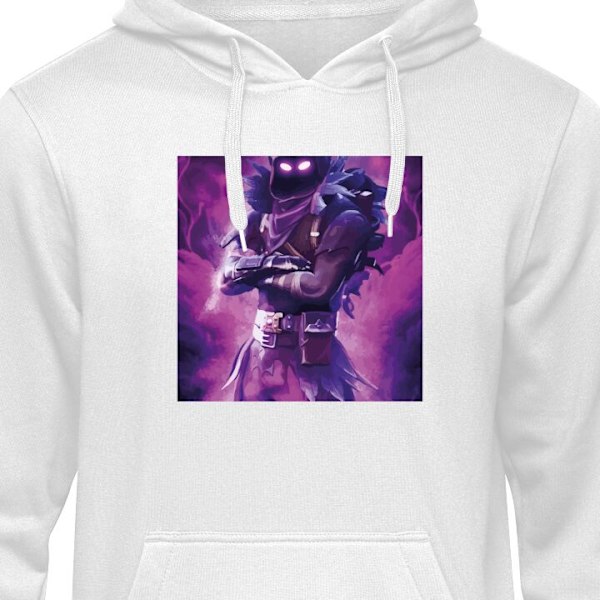 Barn-Hoodie | Mjuk Huvtröja för Barn Fortnite vit 5-6 År