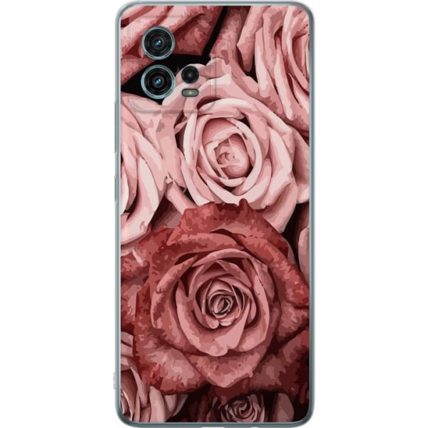 Motorola Moto G72 Läpinäkyvä kuori Ruusut