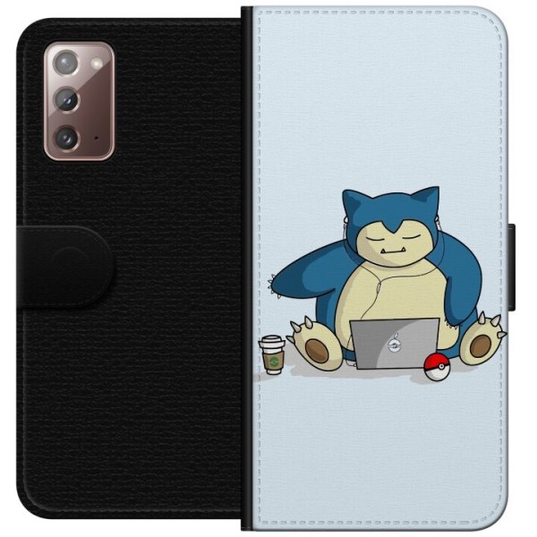 Samsung Galaxy Note20 Lompakkokotelo Pokemon Rauhallinen