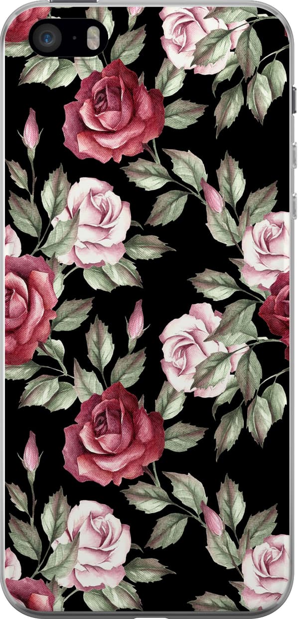 Kompatibelt Mobilskal till Apple iPhone SE (2016) Blommor