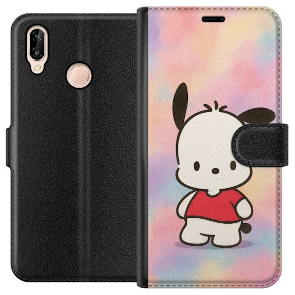 Huawei P20 lite Plånboksfodral Kawaii Sanrio Pochacco