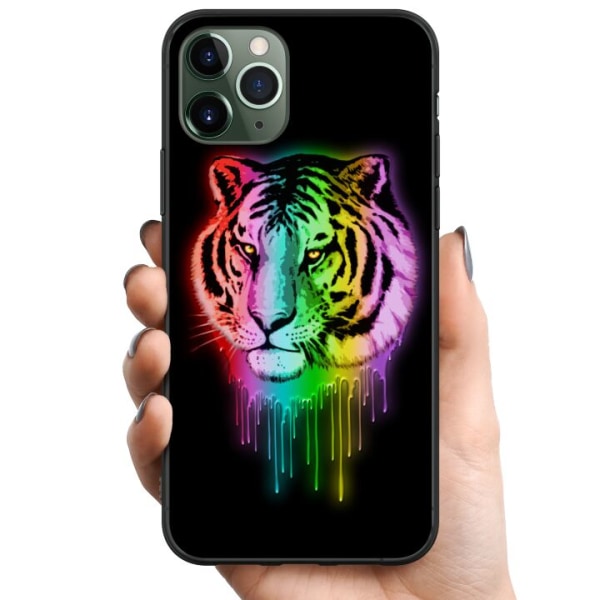 Apple iPhone 11 Pro TPU Mobildeksel Neon Tiger