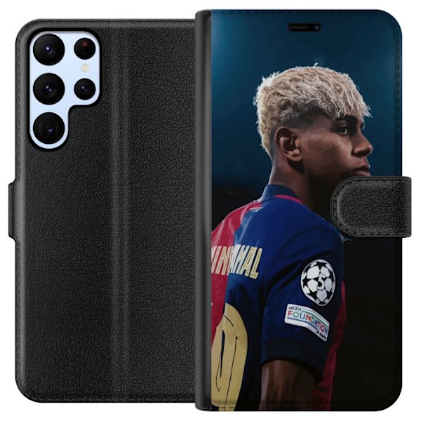 Samsung Galaxy S22 Ultra 5G Tegnebogsetui Lamine Yamal - Barcelonas Wunderkind i fokus