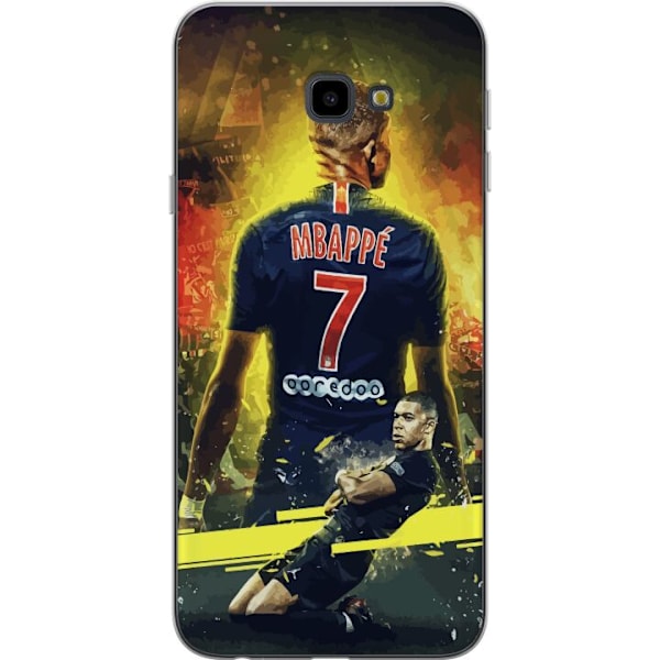 Samsung Galaxy J4+ Läpinäkyvä kuori Kylian Mbappé