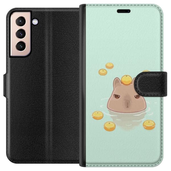 Kompatibelt Plånboksfodral till Samsung Galaxy S21 Capybara