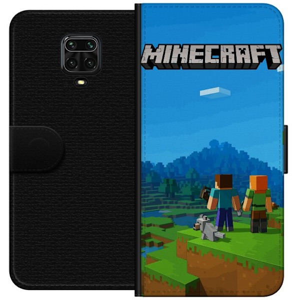 Xiaomi Redmi Note 9 Pro Lompakkokotelo Minecraft Key Art