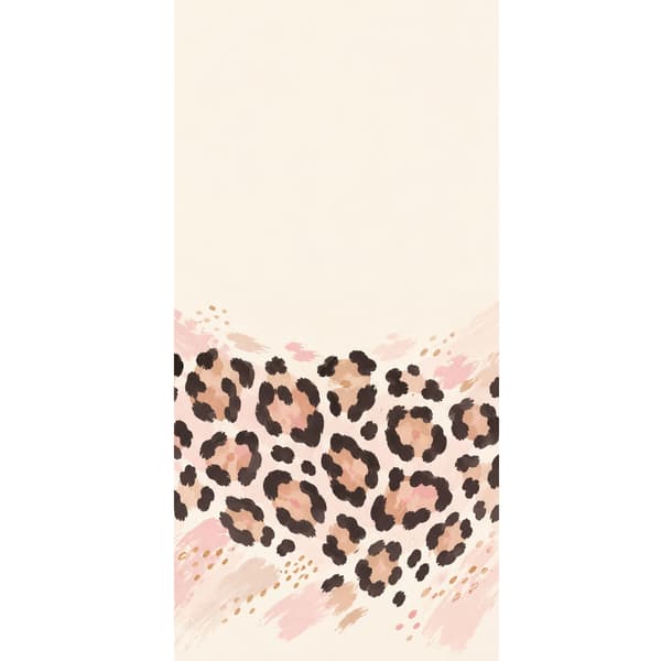 Kompatibel Tegnebogsetui til Apple iPhone 13 Pro Leopardmønster i beige og rosa – Sorte og brune leopardpletter med lyserøde og beige penselstrøg på beige