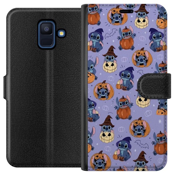 Samsung Galaxy A6 (2018) Tegnebogsetui Stitch halloween