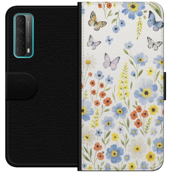 Huawei P smart 2021 Plånboksfodral Sommarblommor