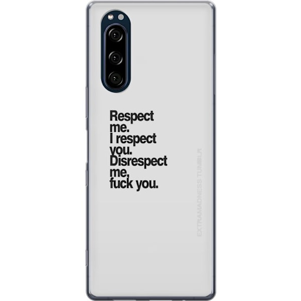 Sony Xperia 5 Gennemsigtig cover Respekt