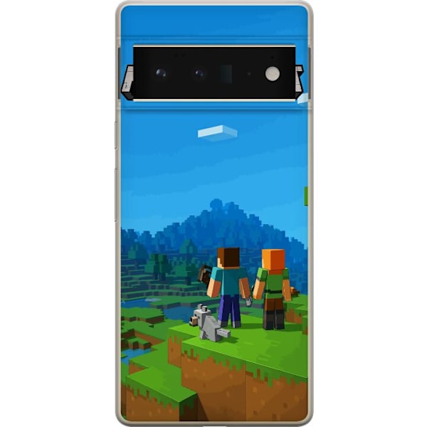 Google Pixel 6 Pro Gjennomsiktig deksel Minecraft Key Art
