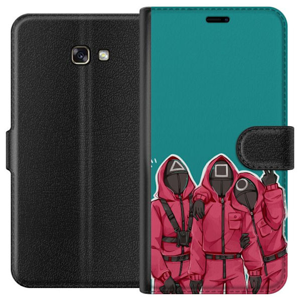 Samsung Galaxy A3 (2017) Tegnebogsetui Squid Game Karakterer Grafisk Design Seriefigurer Populær TV Motiv Asiatisk Stil Spændende Trend