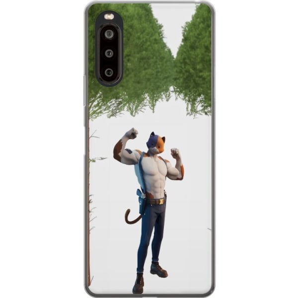 Sony Xperia 10 II Gennemsigtig cover Fortnite - Meowscles
