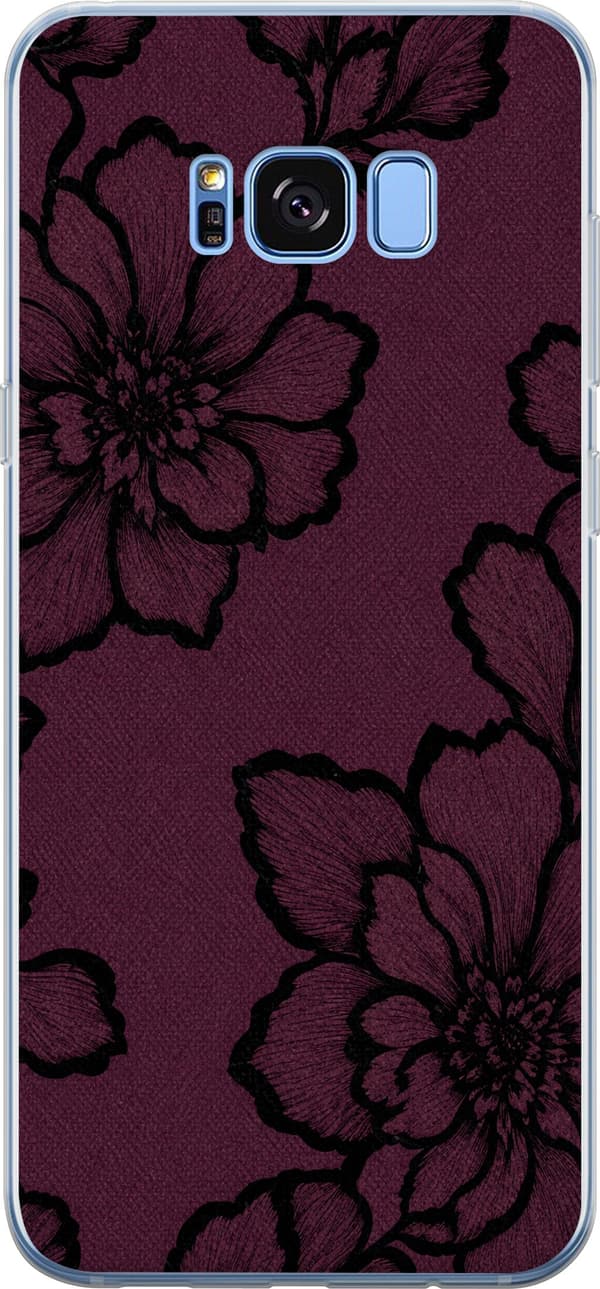 Kompatibelt Mobildeksel til Samsung Galaxy S8 Bjørnebærblomst lila