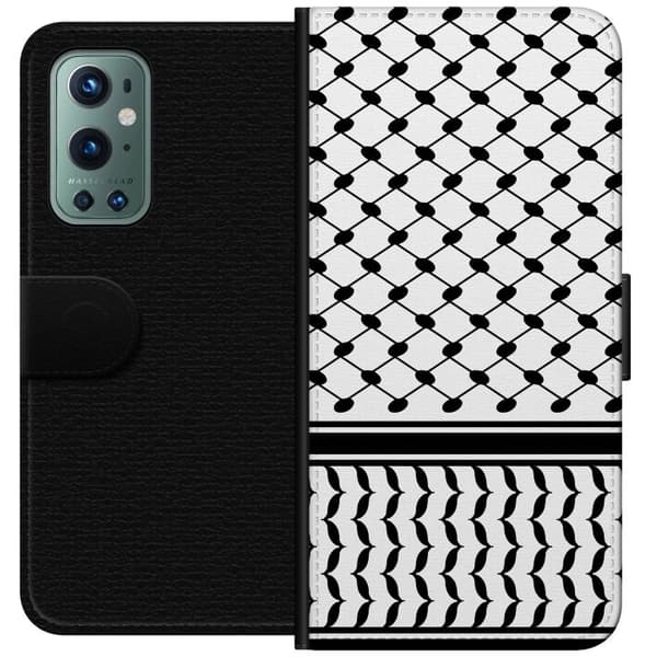 Kompatibel Tegnebogsetui til OnePlus 9 Pro Keffiyeh mønster