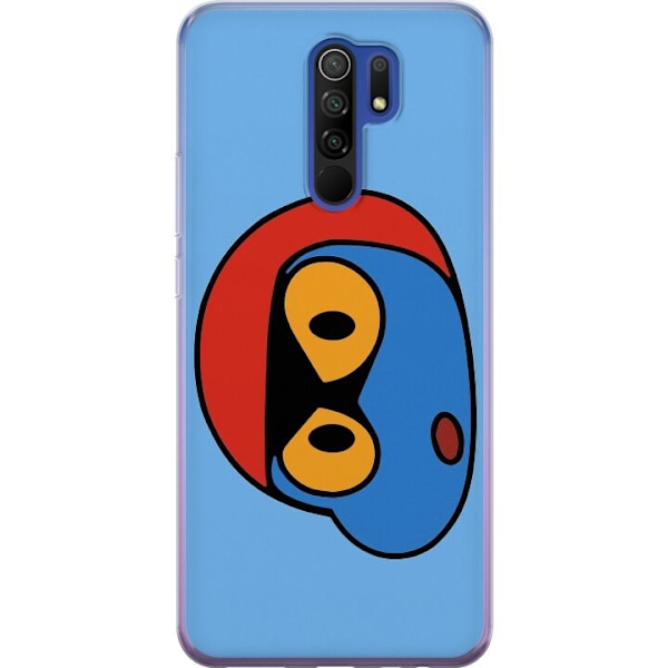 Xiaomi Redmi 9 Läpinäkyvä kuori Bold Bot Head