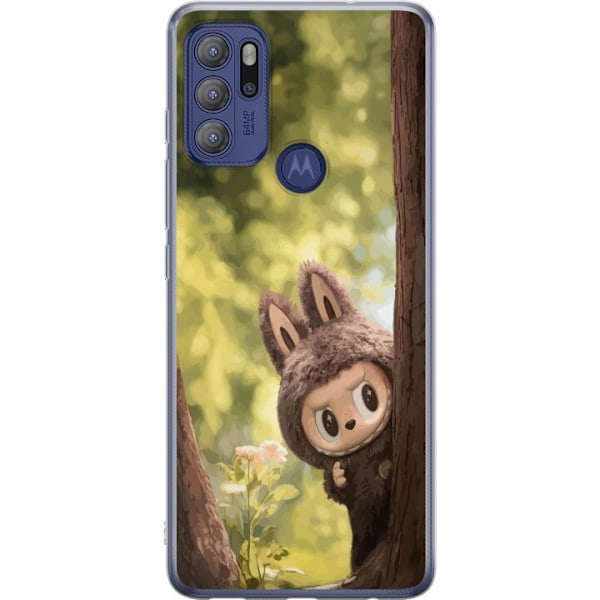 Motorola Moto G60S Läpinäkyvä kuori Labubu Graffiti Vibes – Katutaide hirviömuodossa