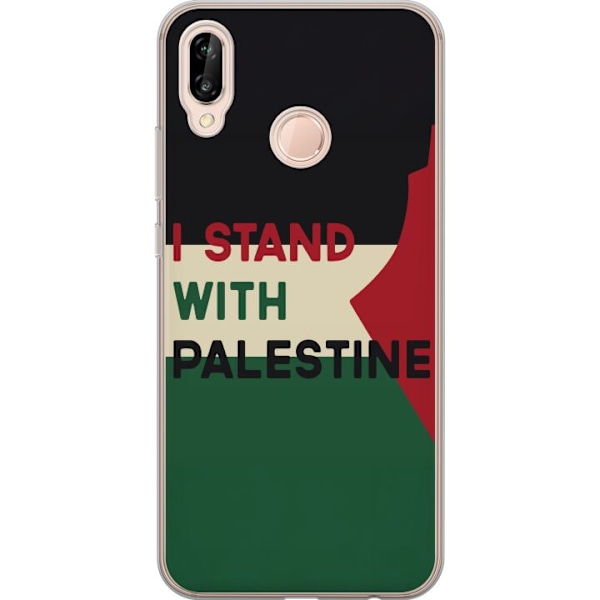 Huawei P20 lite Genomskinligt Skal Stand with Palestine – solidaritetsdesign med starkt budskap