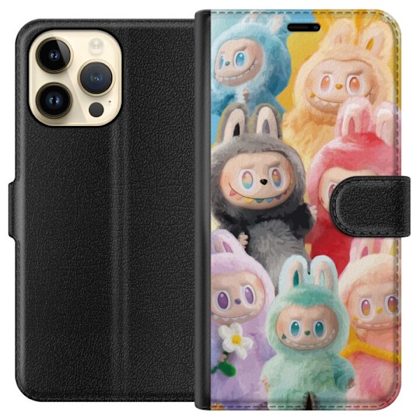 Apple iPhone 14 Pro Max Tegnebogsetui Labubu Skitse Stil