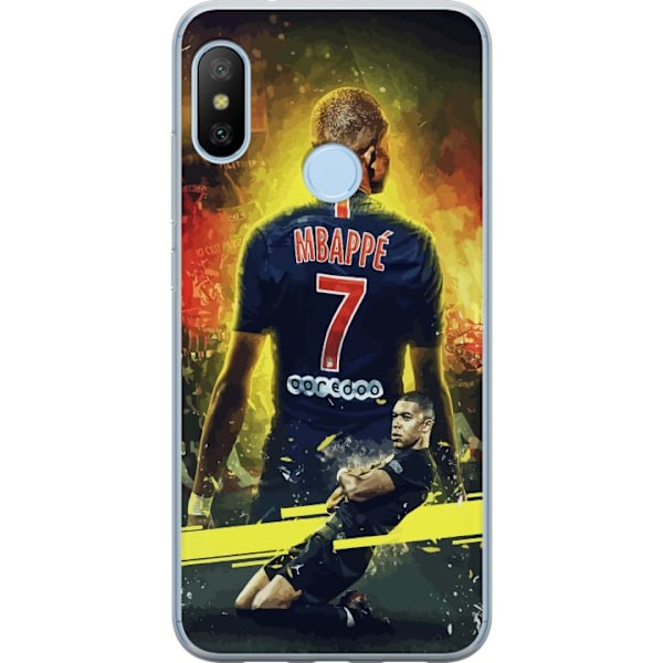 Xiaomi Mi A2 Lite Gennemsigtig cover Kylian Mbappé