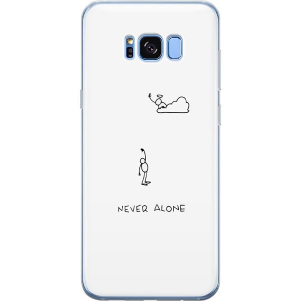 Samsung Galaxy S8+ Läpinäkyvä kuori Ei koskaan yksin