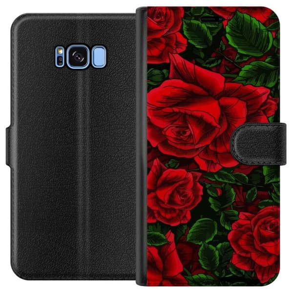 Kompatibelt Lommeboketui til Samsung Galaxy S8 Blomster
