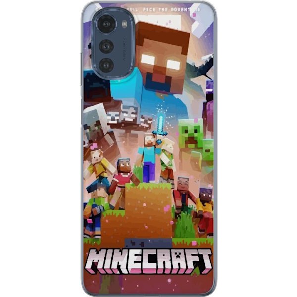 Motorola Moto E32s Läpinäkyvä kuori Minecraft