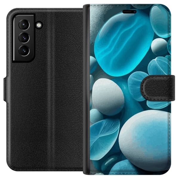 Kompatibelt Plånboksfodral till Samsung Galaxy S21+ 5G Glasstenar