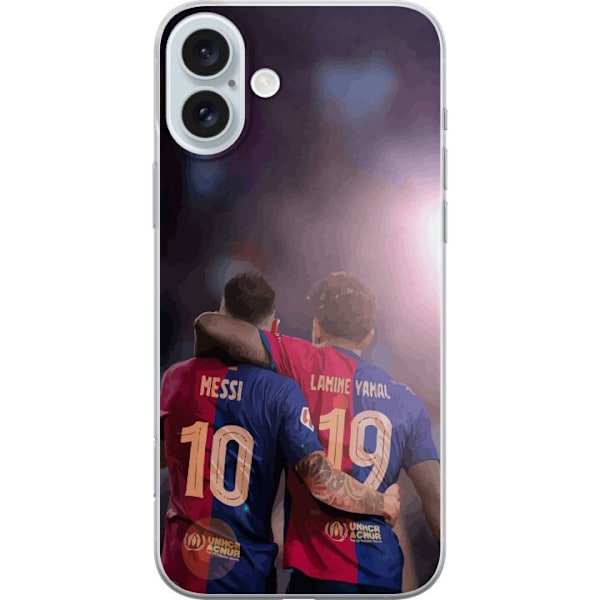 Apple iPhone 16 Plus Genomskinligt Skal Lamine Yamal VS Messi